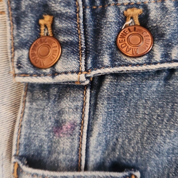Madewell Mid Rise Button Fly Skinny Crop Jeans - Picture 5 of 6